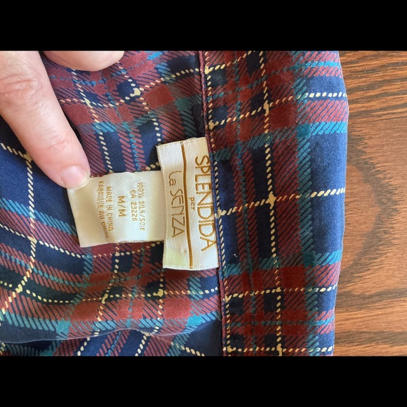 Vintage 100% silk la senza pajama pant set - Picture 7 of 10